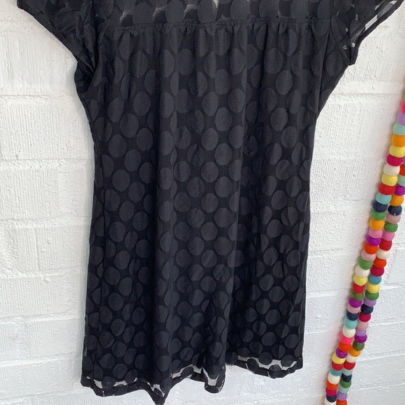 INC International Concepts Circle Keyhole Little Black Sheer Dress sz M - Picture 2 of 6